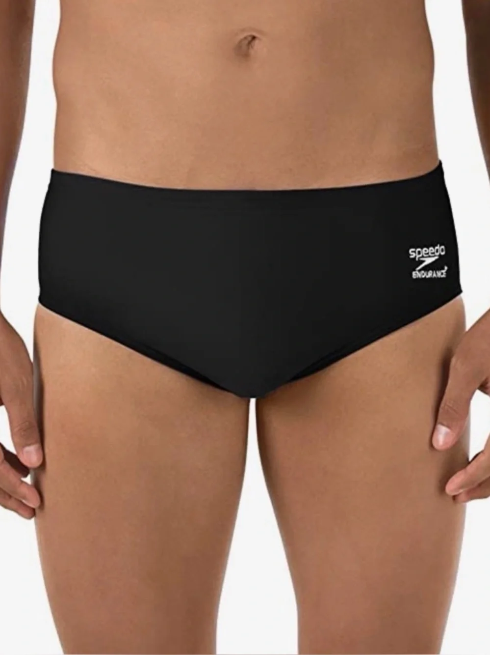 New Speedo Men's Swimsuit Brief Endurance+ Black Size 32